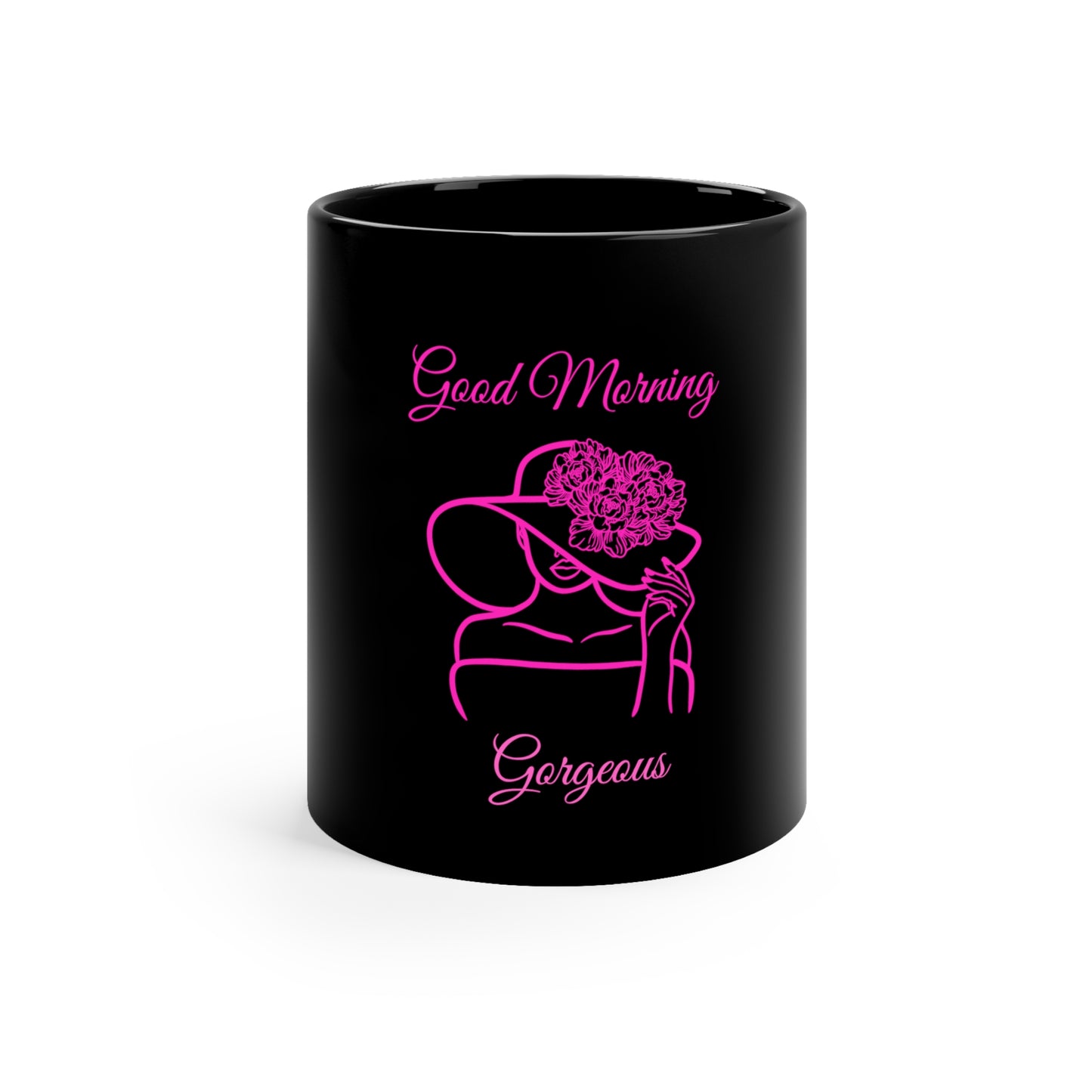 Good Morning Gorgeous Black Mug 11oz