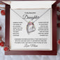 To My Beautiful Daughter Forever Love Necklace