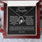 To My Daughter Forever Love Necklace