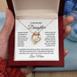 To My Beautiful Daughter Forever Love Necklace