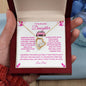 To My Beautiful Daughter Forever Love Necklace ( Barbie Enhancements )