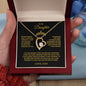 To My Daughter Forever Love Necklace