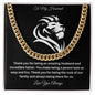 To My Husband  Cuban Link Chain