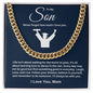 TO MY SON CUBAN LINK CHAIN
