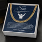 TO MY SON CUBAN LINK CHAIN