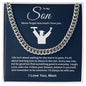 TO MY SON CUBAN LINK CHAIN