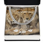 To My Son Cuban Link Chain Congratulations