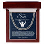 TO MY SON CUBAN LINK CHAIN