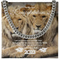 To My Son Cuban Link Chain Congratulations