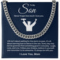 TO MY SON CUBAN LINK CHAIN