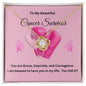Love Knot Necklace (Breast Cancer Awareness)