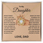 Daughter Gift- Believe In Yourself- Love Knot Necklace