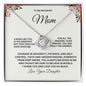 To My Wonderful Mom Love Knot Necklace