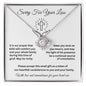 Sorry For Your Loss Love Knot Necklace