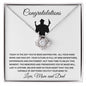 Congratulations! Happy Graduation Beautiful Love Knot Necklace