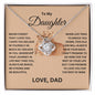 Daughter Gift- Believe In Yourself- Love Knot Necklace