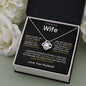 To My Beautiful Wife Love Knot Necklace