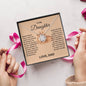 Daughter Gift- Believe In Yourself- Love Knot Necklace