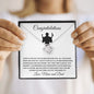 Congratulations! Happy Graduation Beautiful Love Knot Necklace