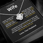 To My Amazing Wife Love Knot Necklace