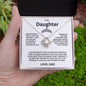 To My Daughter Love Knot Necklace