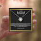 To My Mom Beautiful Love Knot Necklace