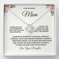 To My Wonderful Mom Love Knot Necklace