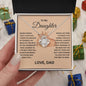 Daughter Gift- Believe In Yourself- Love Knot Necklace
