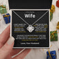 To My Amazing Wife Love Knot Necklace