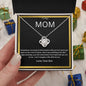 To My Mom Beautiful Love Knot Necklace
