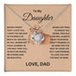 Daughter Gift- Believe In Yourself- Love Knot Necklace