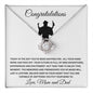 Congratulations! Happy Graduation Beautiful Love Knot Necklace