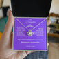 To My Beautiful Daughter Love Knot Necklace