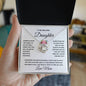 To My Beautiful Daughter Love Knot Necklace