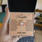 Daughter Gift- Believe In Yourself- Love Knot Necklace