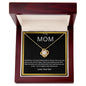 To My Mom Beautiful Love Knot Necklace