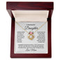 To My Beautiful Daughter Love Knot Necklace