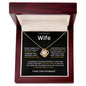 To My Beautiful Wife Love Knot Necklace