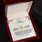 To My Wonderful Mom Love Knot Necklace