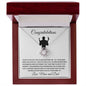 Congratulations! Happy Graduation Beautiful Love Knot Necklace