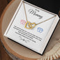 To My Mommy Interlocking Heart Necklace