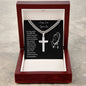 Sorry For Your Loss Cuban Chain with Artisan Cross Necklace.