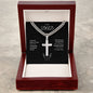 TO MY DAD Artisan Cross Necklace.