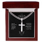 TO MY DAD Artisan Cross Necklace.