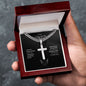 TO MY DAD Artisan Cross Necklace.
