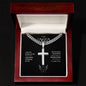 TO MY DAD Artisan Cross Necklace.