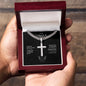 TO MY DAD Artisan Cross Necklace.
