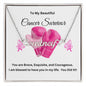 Beautiful Name Necklace (Breast Cancer Awareness)