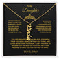 To My Daughter Name Necklace