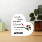 Heart Shaped Acrylic Plaque